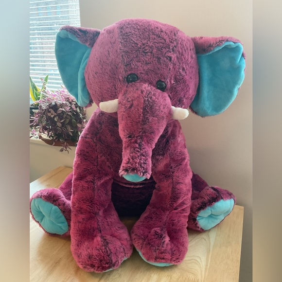 Dan Dee Purple Elephant Plush Large Plush Stuffed Animal Collectors Choice Rare - Picture 1 of 9